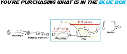 2000-2002 Chevy Monte Carlo 3.4L | 2000-2002 Chevy Impala 3.4L 3.8L Exhaust Resonator Pipe