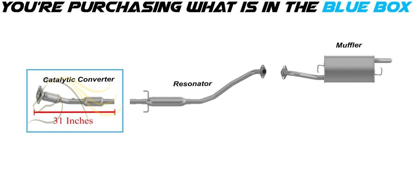 Catalytic Converter without Resonator for Pontiac Vibe 2003-2008 1.8L | Toyota Corolla & Matrix 2003-2008 1.8L
