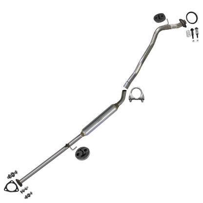 Northeastern Exhaust | Stainless Steel Exhaust Resonator Pipe Compatible for Honda CR-V 1997-2001 2.0L | Free Clamp, Gaskets, Hangers, Spring Bolt Kit, and Bolts & Nuts Included