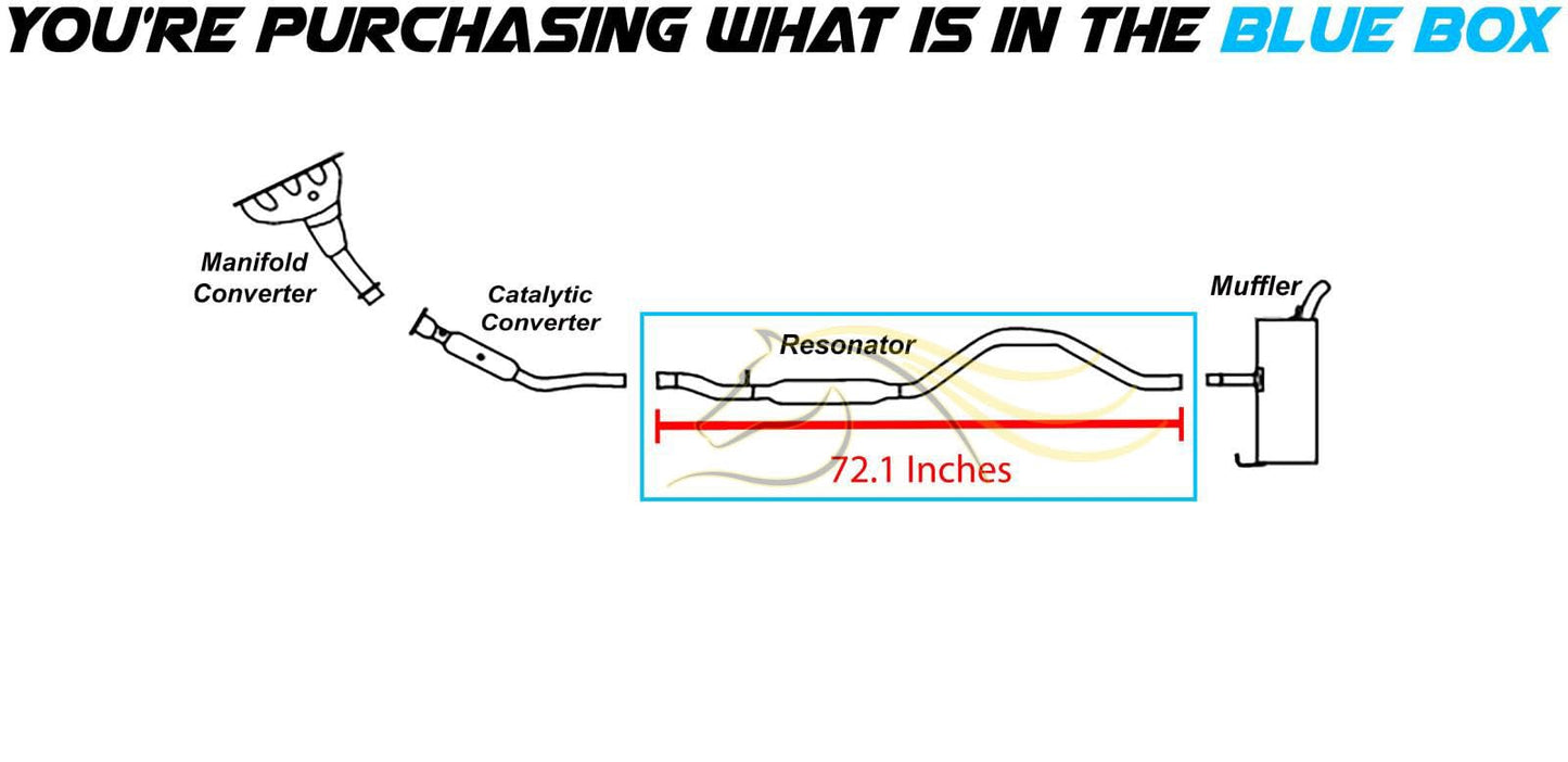 Northeastern Exhaust | Stainless Steel Exhaust Resonator Pipe Compatible for 2007-2017 Jeep Compass & Patriot 2.4L | For Four-Wheel Drive (4WD) | Free Clamps Included | Automotive Replacement Part