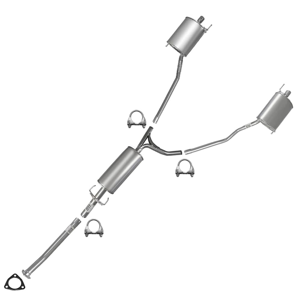 2009-2015 Honda Pilot 3.5L Exhaust Resonator and Muffler Assembly