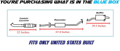 2007-2009 Honda CR-V 2.4L EPA-Approved Catalytic, Resonator, Muffler Exhaust System
