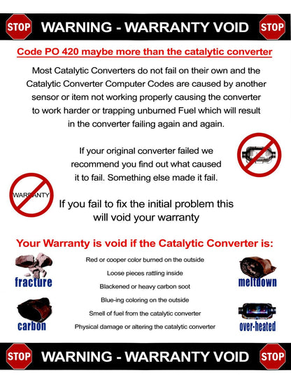 2007-2009 Honda CR-V 2.4L EPA-Approved Catalytic, Resonator, Muffler Exhaust System