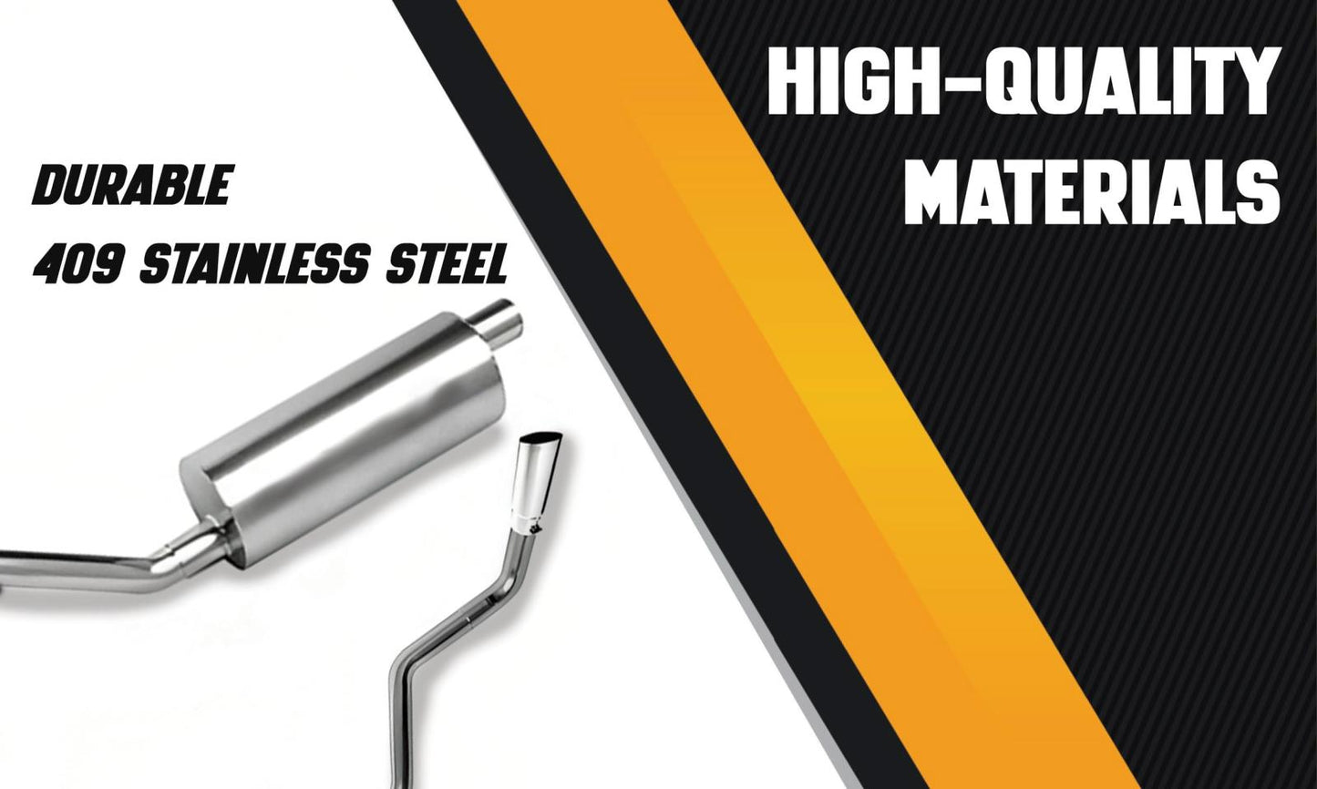 Colt Exhaust - Universal 1.75" Glass Pack Muffler/Resonator (Stainless Steel, 20" Length)