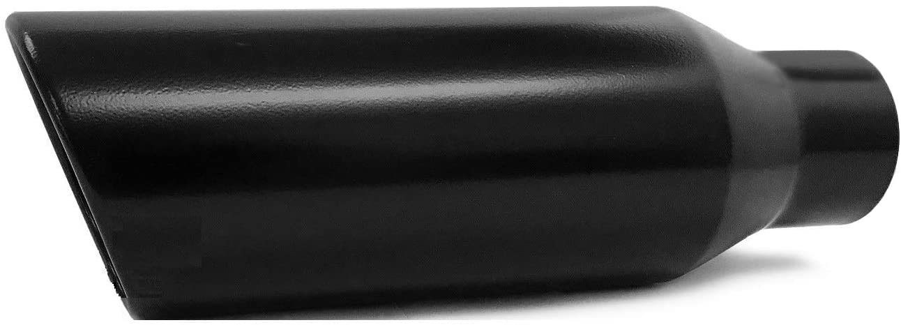 Pair of Universal Exhaust Tips (2.5" ID x 4" OD x 12" Long)