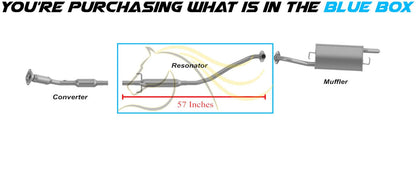 Exhaust Resonator Pipe for 2005-2008 Pontiac Vibe and Toyota Corolla/Matrix 1.8L