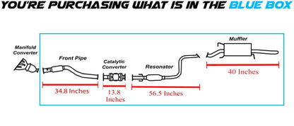 2009-2011 Chevy Aveo 1.6L Exhaust System Kit with Catalytic