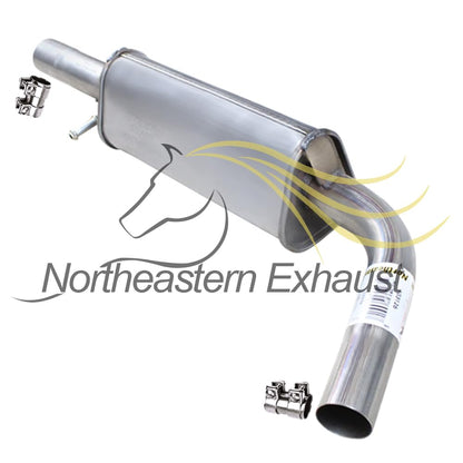 Northeastern Exhaust | Stainless Steel Exhaust Resonator Pipe Compatible for Volkswagen Beetle 1999-2005 1.8L | Volkswagen Beetle 2006-2010 2.5L | Free Sleeves Included | Automotive Replacement Part