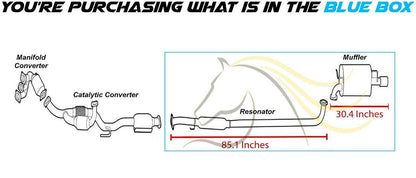 Resonator and Muffler Exhaust Kit for 1997-1998 Lexus ES300 | 1999-2003 Toyota Solara 3.0L