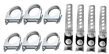 1987-2002 Chevy Silverado/C/K 1500 and 2500 Dual 2.5'' Mandrel-Bent Exhaust Pipe Kit for Gas Models