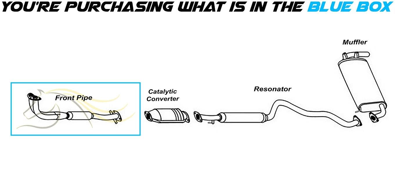 2003-2006 Mitsubishi 2.4L Front Flex Pipe - For AWD