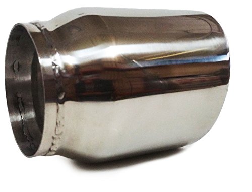 Pair of Universal Angle Cut Exhaust Tip | 3" Inlet | 4" Outlet | 5.5" Long