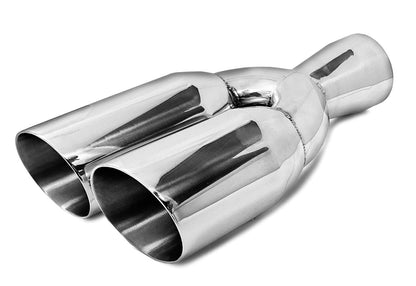 Colt Exhaust | Stainless Steel - Universal Dual Exhaust Tips 3" Inch ID Inlet x 3" Inch OD Outlet x 13" Inch Long