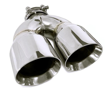 Colt Exhaust | Stainless Steel Universal Dual Exhaust Tip (2.5" Inlet x 3.5" Outlet x 10" Long) | Automotive Replacement Part