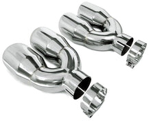 Pair of Universal Dual Exhaust Tips - 2.5" ID | 3.5" OD | 10" Long