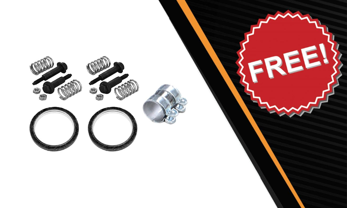 2007-2011 Toyota Yaris 1.5L EPA Approved Catalytic with Resonator Pipe Exhaust Kit - For Sedan