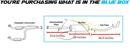Exhaust Pipe, Muffler and Tail Pipe for 2001-2006 GMC Yukon XL 1500/Yukon/Chevy Suburban/Avalanche