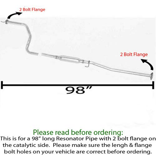1999-2000 Honda Civic 1.6L Resonator Pipe and Muffler