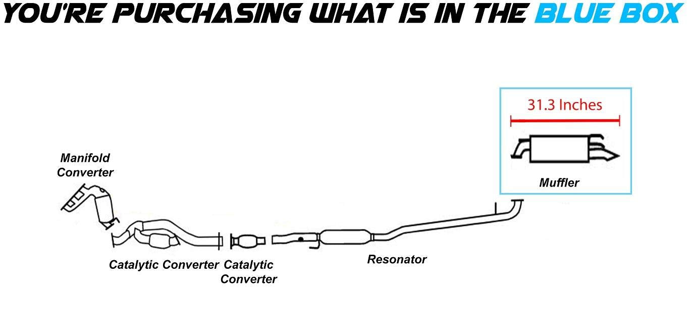 2004-2006 Lexus ES330 3.3L Exhaust Muffler