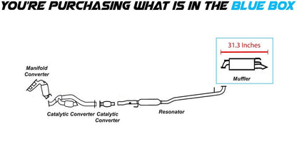2004-2006 Lexus ES330 3.3L Exhaust Muffler