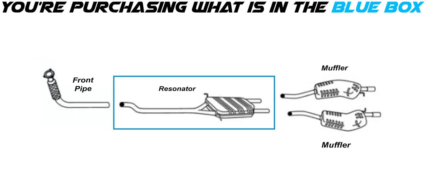 2004-2005 Audi A4 and 2002-2005 A4 Quattro 1.8L Resonator Pipe