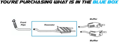 2004-2005 Audi A4 and 2002-2005 A4 Quattro 1.8L Resonator Pipe