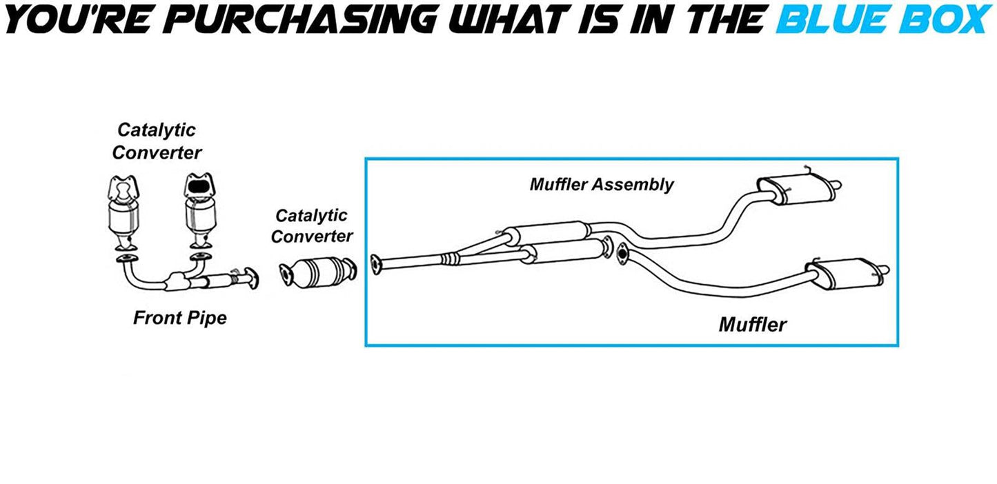 2010-2013 Acura MDX 3.7L Exhaust Muffler Assembly | Driver & Passenger-side