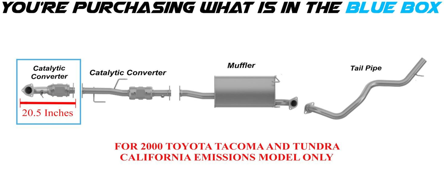 1999-2002 4Runner | 2000-2004 Tacoma & Tundra 3.4L EPA-Approved Front Catalytic