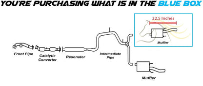 2006-2011 Chevy Impala 3.9L | 2006-2009 Chevy Impala 5.3L Exhaust Passenger-Side Muffler