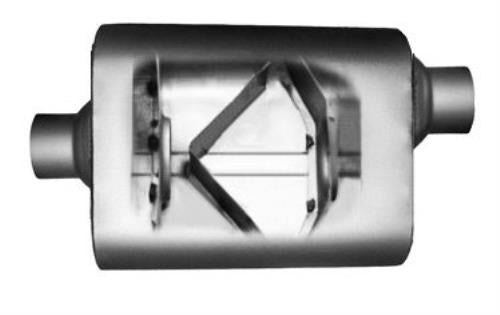 Colt Exhaust - Set of two - 2.25 inches Universal Single Chamber Center/offset Mufflers