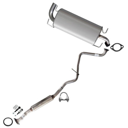 2008-2011 Subaru Impreza 2.5L Hatchback Exhaust Resonator Pipe and Muffler