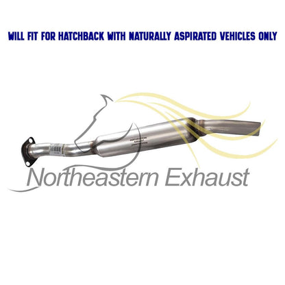2008-2011 Subaru Impreza 2.5L Hatchback Exhaust Resonator Pipe and Muffler