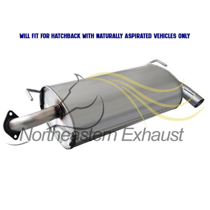 2008-2011 Subaru Impreza 2.5L Hatchback Exhaust Resonator Pipe and Muffler