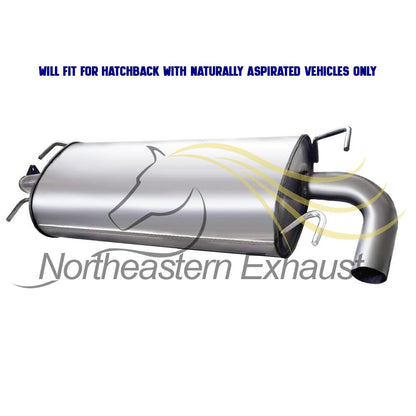 2008-2011 Subaru Impreza 2.5L Hatchback Exhaust Resonator Pipe and Muffler