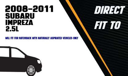 2008-2011 Subaru Impreza 2.5L Hatchback Exhaust Resonator Pipe and Muffler