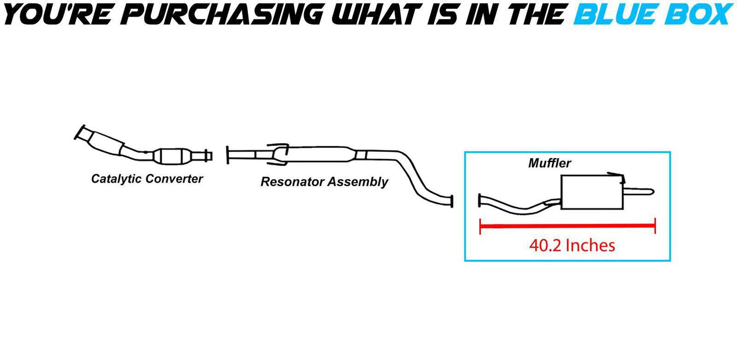 Northeastern Exhaust | Stainless Steel Rear Exhaust Muffler Compatible for 2014-2018 Nissan Versa Note 1.6L | Hatchback | Free Gasket Included | Automotive Replacement Part