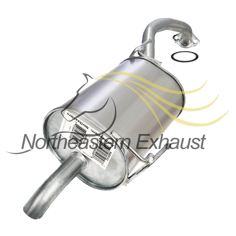 Northeastern Exhaust | Stainless Steel Rear Exhaust Muffler Compatible for 2014-2018 Nissan Versa Note 1.6L | Hatchback | Free Gasket Included | Automotive Replacement Part