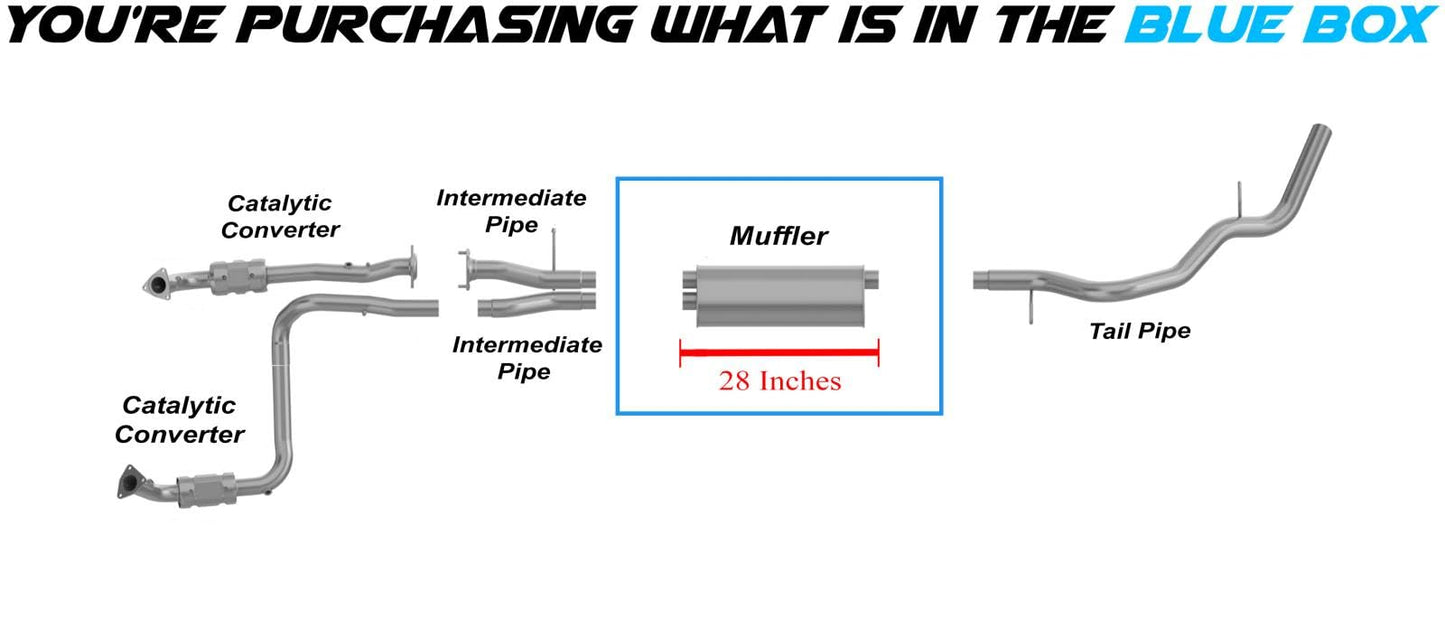 2002-2006 Cadillac Escalade/Escalade EXT and 2003-2006 Escalade ESV 6.0L Exhaust Muffler