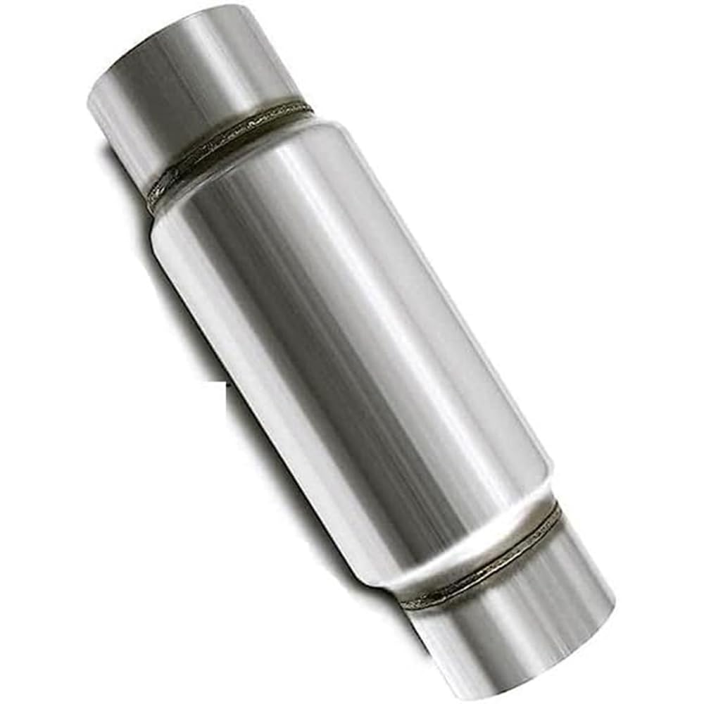 Colt Exhaust - 4" Glass Pack Resonator Muffler (12" Body, 18" Total Length) - High-Performance Stainless Steel