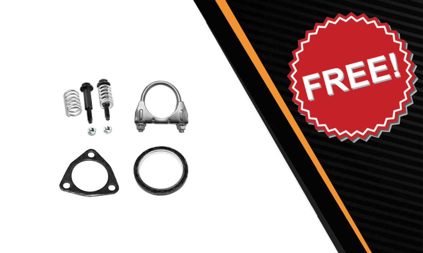 Northeastern Exhaust | Stainless Steel - Exhaust Resonator Pipe Compatible for Honda CR-V 2010-2011 2.4L | Automotive Replacement Part | Free Clamp, Gaskets & Spring Bolt Kit Included