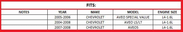 Exhaust Resonator Pipe and Muffler for 2004-2006 Chevy Aveo 1.6L and 2007-2008  Chevy Aveo5 1.6L