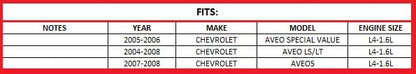Exhaust Resonator Pipe and Muffler for 2004-2006 Chevy Aveo 1.6L and 2007-2008  Chevy Aveo5 1.6L