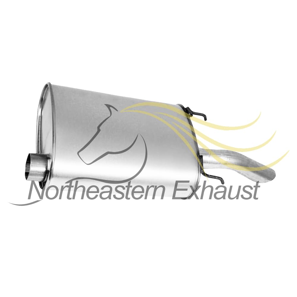 Northeastern Exhaust | Stainless Steel Intermediate Pipe & Exhaust Muffler System Kit Compatible for 2003-2005 Chevy Impala 3.4L | Free Clamps Included