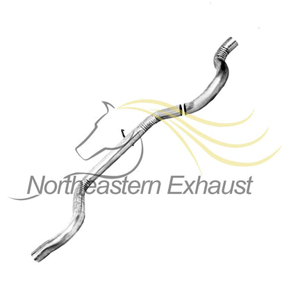 Northeastern Exhaust | Stainless Steel Intermediate Pipe & Exhaust Muffler System Kit Compatible for 2003-2005 Chevy Impala 3.4L | Free Clamps Included