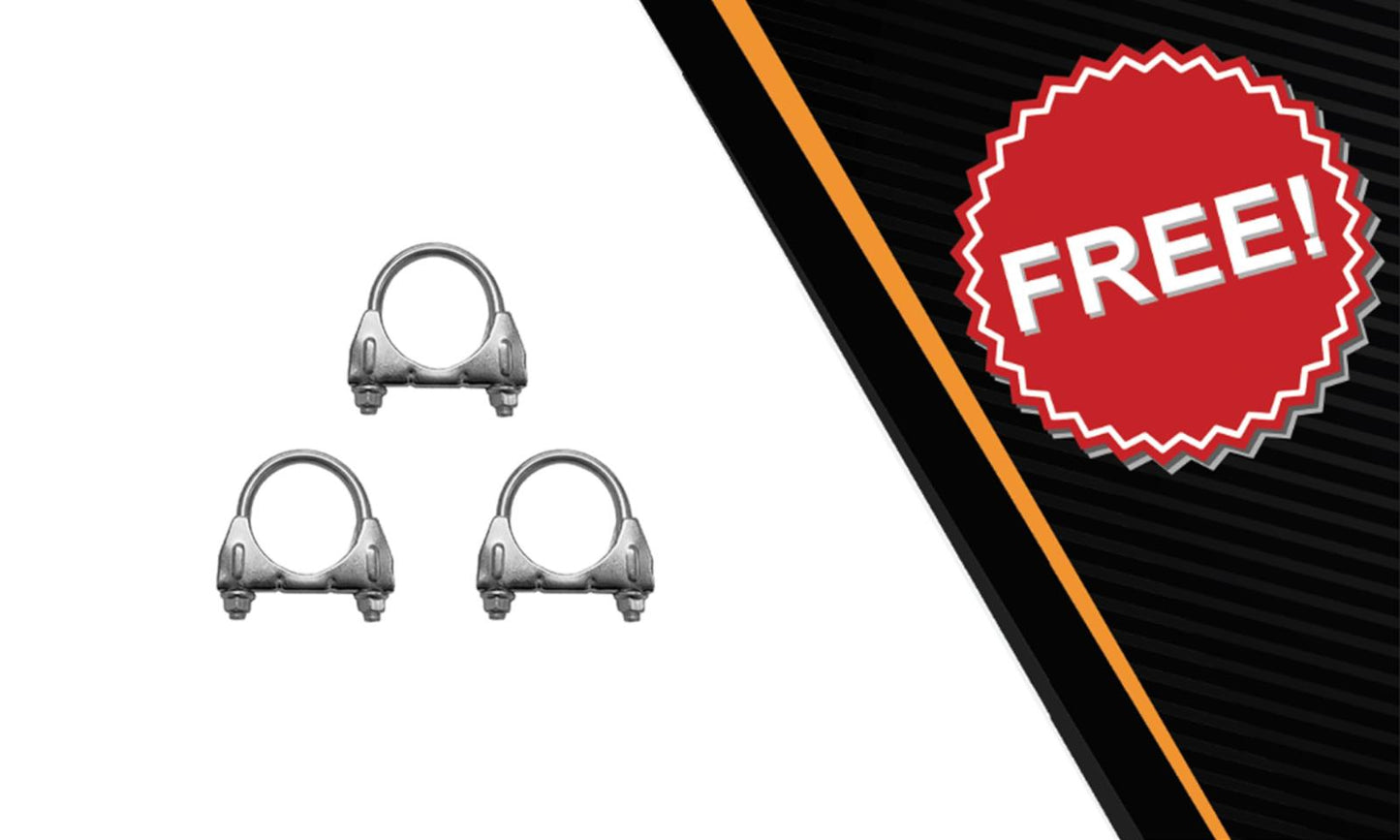 Northeastern Exhaust | Stainless Steel Intermediate Pipe & Exhaust Muffler System Kit Compatible for 2003-2005 Chevy Impala 3.4L | Free Clamps Included