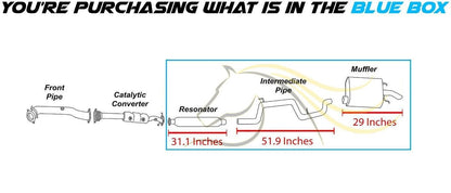 2000-2002 Chevy Impala 3.4L Exhaust Muffler