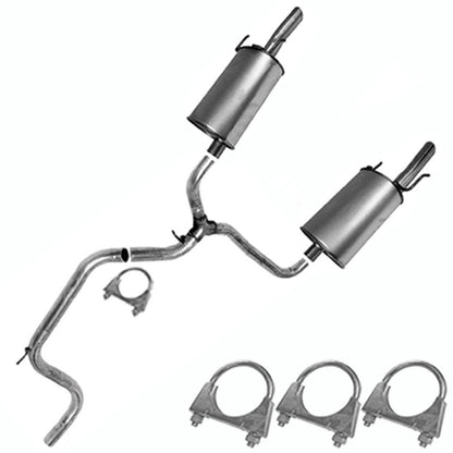 2000-2005 Chevy Monte Carlo 3.8L Exhaust Intermediate Pipe and Mufflers