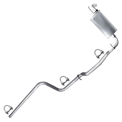Northeastern Exhaust | Direct Fit Intermediate Pipe & Rear Muffler Compatible for 2000-2005 Dodge Neon 2.0L | 2000-2001 Plymouth Neon 2.0L | Free Clamps Included