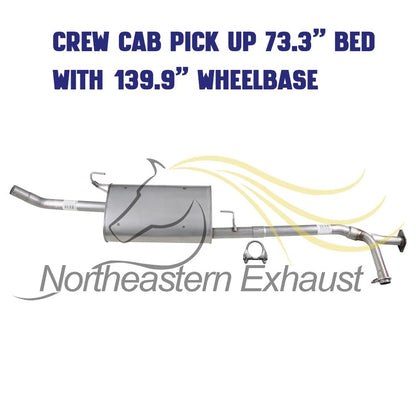 2007-2019 Nissan Frontier 4.0L Cat-back Exhaust Kit | 139.9" WB Crew Cab Pickup