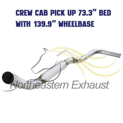 2007-2019 Nissan Frontier 4.0L Cat-back Exhaust Kit | 139.9" WB Crew Cab Pickup